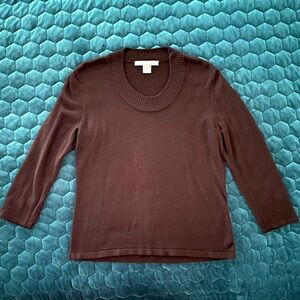 Ellen Tracy silk cashmere blend sweater